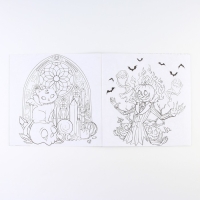 Раскраска-антистресс на хэллоуин &laquo;Ведьмочка&raquo;, 20 стр.