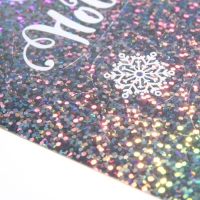 Наклейки новогодние, интерьерные, голография &laquo;Снежинки&raquo;, 21 х 29.7 см, Новый год