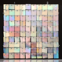 Панель с пайетками для фотозоны, квадратные, 30*30см, цвет зеленый