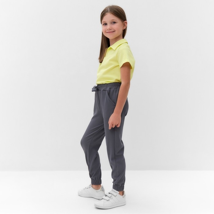 Брюки для девочки, цвет серый, рост 116 см