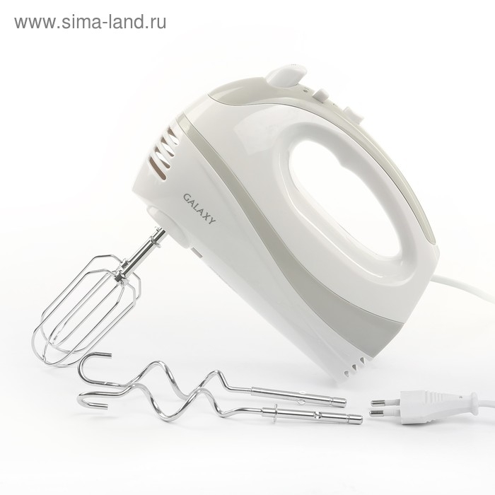 Миксер Galaxy GL 2209, ручной, 300 Вт, 5 скоростей, турбо-режим Миксер Galaxy GL 2209, ручной, 300 Вт, 5 скоростей, турбо-режим