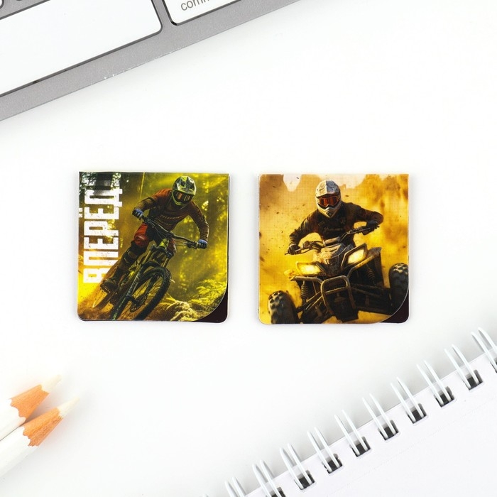 Подарочный набор блокнот и магнитные закладки 2 шт. «Никогда не сдавайся» Подарочный набор блокнот и магнитные закладки 2 шт. «Никогда не сдавайся»