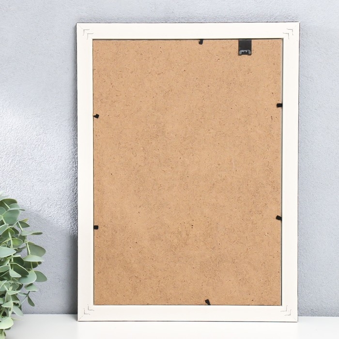 Фоторамка пластик формат А4 "Хаос. Прямые линии" под дерево 31,5х24,5 см