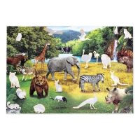 Активити-книга с наклейками и растущими игрушками &laquo;Животные планеты&raquo;, 12 стр.