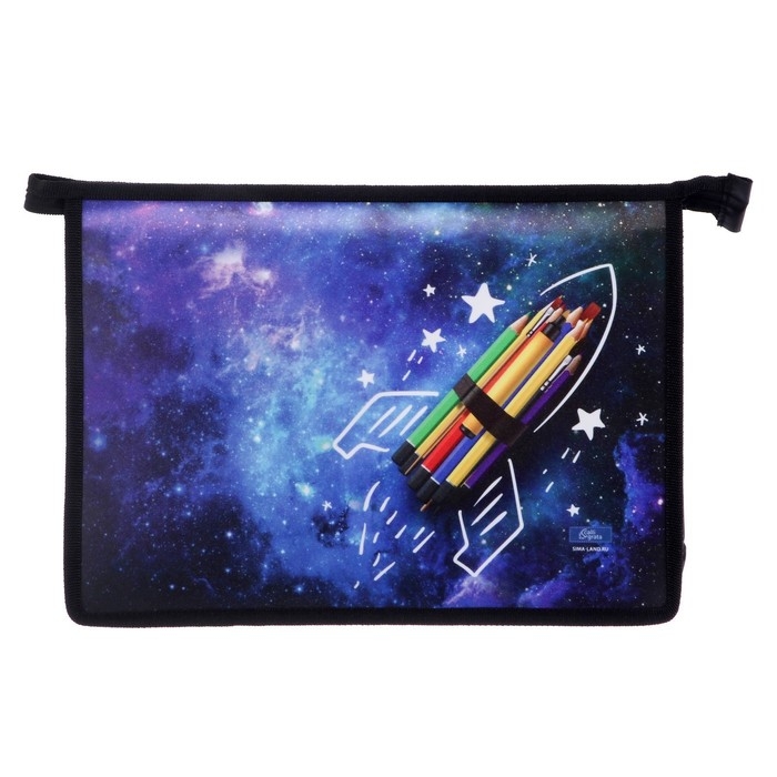 Папка для труда А4, 325 х 230 х 100 мм, молния сверху, пластиковая, ПТР-22 Папка для труда А4, 325 х 230 х 100 мм, молния сверху, пластиковая, ПТР-22 "Ракета"