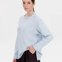 Лонгслив унисекс Siluetti Fuori, светло-голубой, размер S/M