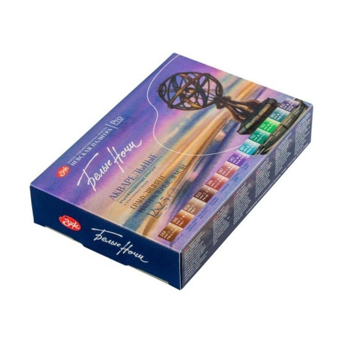 Акварель художественная в кюветах, 12 цветов х 2.5 мл, ЗХК Акварель художественная в кюветах, 12 цветов х 2.5 мл, ЗХК "Белые ночи", "Грануляция и Натуральные земли", 19422244