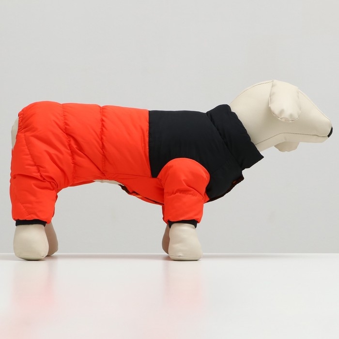 Комбинезон Комбинезон "Умка", размер 14 (ДС 32 см, ОГ 42 см, ОШ 31 см), чёрно-оранжевый