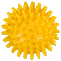 Массажёр ONLYTOP &laquo;Ёжик&raquo;, d=8 см, 55 г, цвет жёлтый