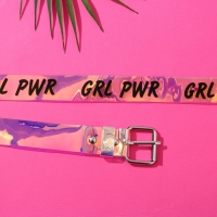 Ремень женский голография "GRL PWR" Ремень женский голография "GRL PWR"