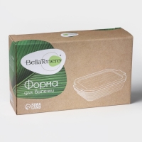 Форма для выпечки из жаропрочной керамики BellaTenero, 1000 мл, 25,6&times;14,9&times;6,2 см, цвет белый