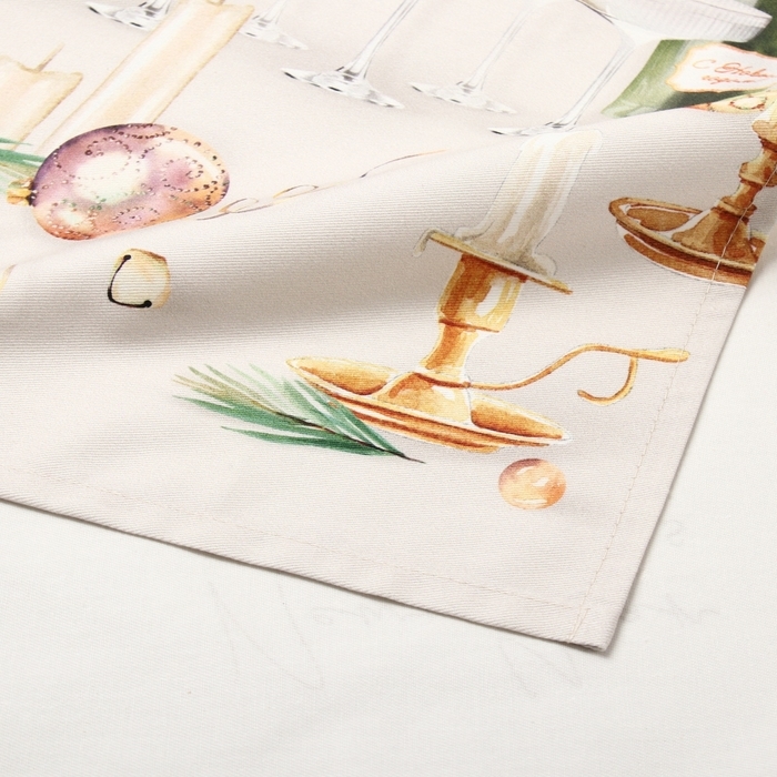 Новый год. Полотенце Этель "Новогодняя эстетика" 40х73 см, 100% хлопок, саржа 190 г/м2