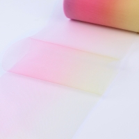 Фатин, 15 см, 11 &plusmn; 1 г/кв.м, 23 &plusmn; 1 м, цвет розово-жёлтый градиент №1