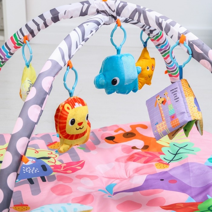 Развивающий коврик &laquo;Слоник&raquo;, с дугами, квадратный, 76х76х0,5
