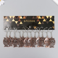 Брелок металл "Совушка на веточке" плоский бронза 5,3х4,4 см Брелок металл "Совушка на веточке" плоский бронза 5,3х4,4 см