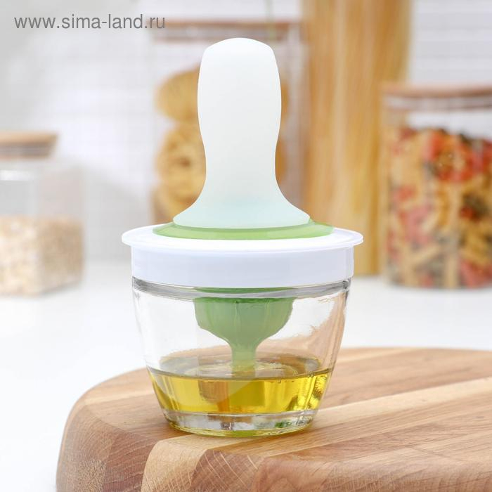 Ёмкость для масла с кисточкой, d=10 см Ёмкость для масла с кисточкой, d=10 см