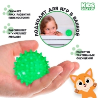 Набор массажных мячей ONLYTOP &laquo;Ёжик&raquo;, 4 шт., цвета МИКС