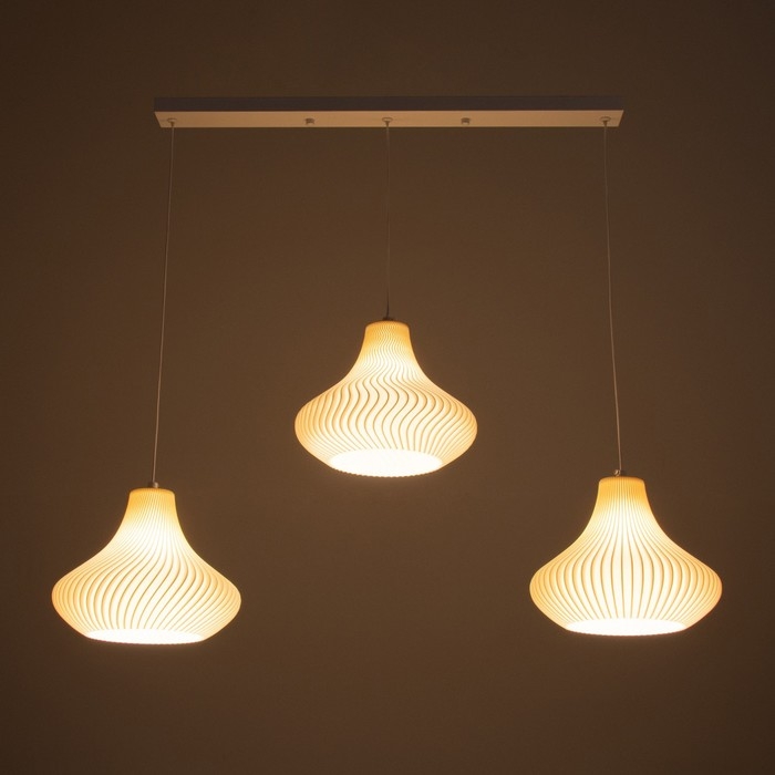 Подвес BayerLux "Аркана" 3хЕ14 15Вт  белый 23х23х20-200см