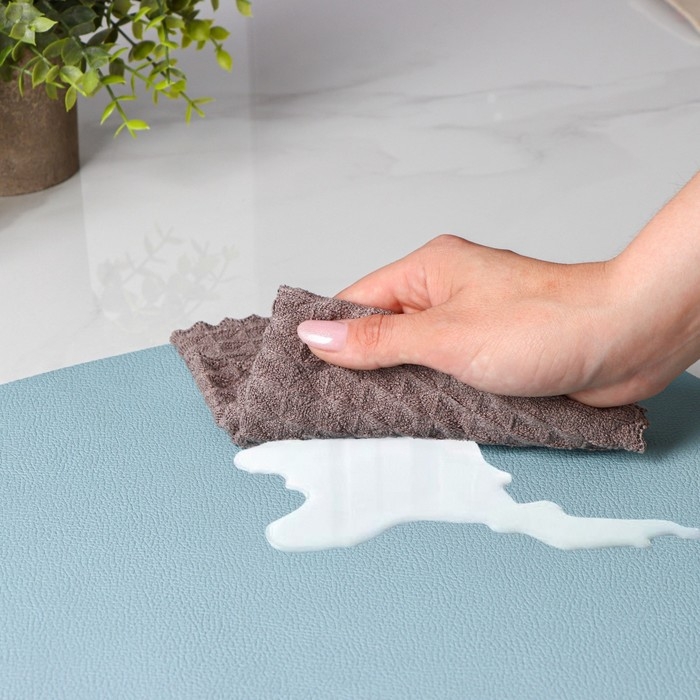 Салфетки сервировочные на стол Доляна «Тэм», 44×35 см, 4 шт, цвет голубой Салфетки сервировочные на стол Доляна «Тэм», 44×35 см, 4 шт, цвет голубой