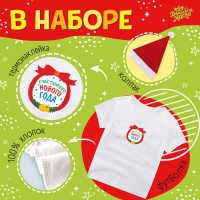 Карнавальный набор &laquo;Новогодний образ&raquo;: футболка, юбка, шапка, термонаклейка, рост 98&ndash;110 см