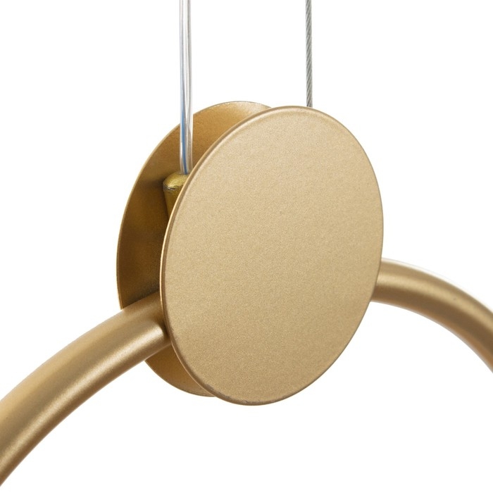 Светильник Светильник "Кольца" 7хLED 75Вт 3000К золото 135х50 см