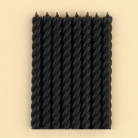 Свечи для торта, чёрные, 16 шт., 6,5 х 0,5 см Свечи для торта, чёрные, 16 шт., 6,5 х 0,5 см