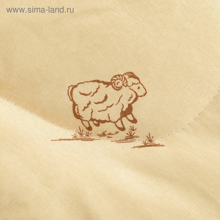 Одеяло Овечья шерсть 140x205 см, полиэфирное волокно 200 гр/м, пэ 100%