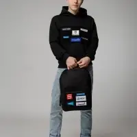 Рюкзак Patch Catcher с карманом из липучки, черный