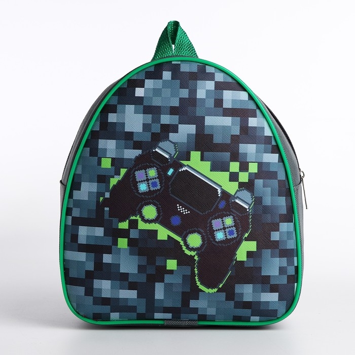 Детский рюкзак с блокнотом,раскраской,карандашами,пазлами и наклейками &laquo;Пиксельный мир&raquo;