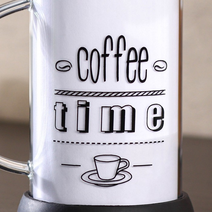 Чайник заварочный френч - пресс «Келли», 600 мл, стекло, цвет чёрный, рисунок МИКС Чайник заварочный френч - пресс «Келли», 600 мл, стекло, цвет чёрный, рисунок МИКС