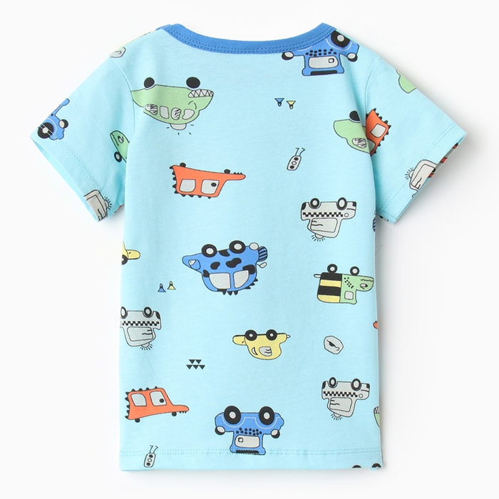 Футболка детская, цвет светло-голубой, рост 80 см