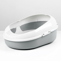 Лоток для кошачьего туалета с сеткой Cosmo (серый) Лоток для кошачьего туалета с сеткой Cosmo (серый)