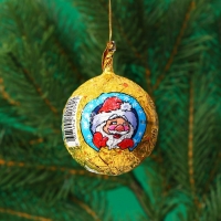 Новый год. Шоколадная фигурка на нитке "Шарик", МИКС, 20 г