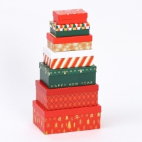 Набор коробок подарочных 15 в 1 «С Новым годом», 12 х 7 х 4 см - 46,6 х 35,2 х 17.5 см, Новый год Набор коробок подарочных 15 в 1 «С Новым годом», 12 х 7 х 4 см - 46,6 х 35,2 х 17.5 см, Новый год