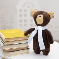 Мягкая игрушка Beastie Toys, мишка с белым шарфом Мягкая игрушка Beastie Toys, мишка с белым шарфом