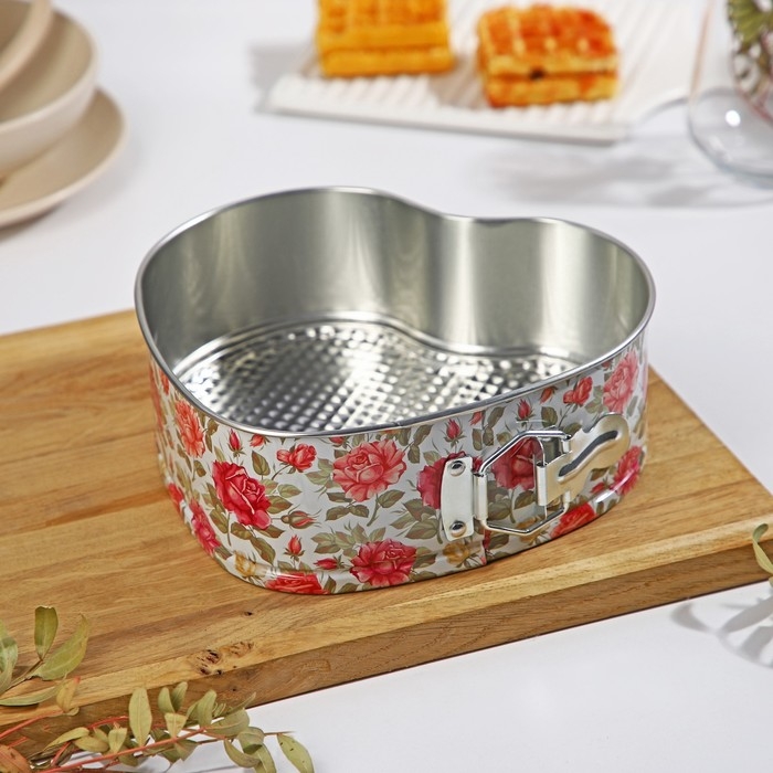 Набор форм для выпечки Доляна «Розарий», 3 предмета: d=17/21/24 см, съёмное дно Набор форм для выпечки Доляна «Розарий», 3 предмета: d=17/21/24 см, съёмное дно