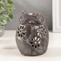 Подсвечник керамика на 1 свечу "Лисёнок" коричневый 7,5х7,5х11 см Подсвечник керамика на 1 свечу "Лисёнок" коричневый 7,5х7,5х11 см