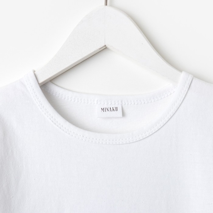 Футболка детская MINAKU цвет белый, рост 146 Футболка детская MINAKU цвет белый, рост 146