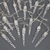 Гирлянда «Нить» 5 м с насадками «Сосульки тающие», IP20, прозрачная нить, 20 LED, свечение мульти (RG/RB), мигание, 220 В Гирлянда «Нить» 5 м с насадками «Сосульки тающие», IP20, прозрачная нить, 20 LED, свечение мульти (RG/RB), мигание, 220 В