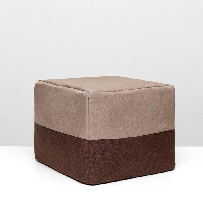 Дом &ndash; трансформер "Квадрат", рогожка, поролон, 43 х 42 х 34 см, бежево-коричневый