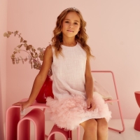 Платье для девочки MINAKU: PartyDress цвет розовый, рост 128