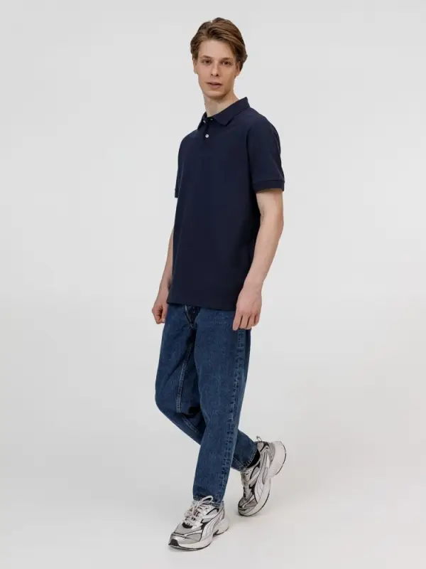 Рубашка поло унисекс Pacific, кобальт (темно-синяя), размер S