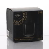 Банка стеклянная для хранения сыпучих продуктов с вакуумной крышкой &laquo;Плезир&raquo;, 600 мл, 10,5&times;11 см