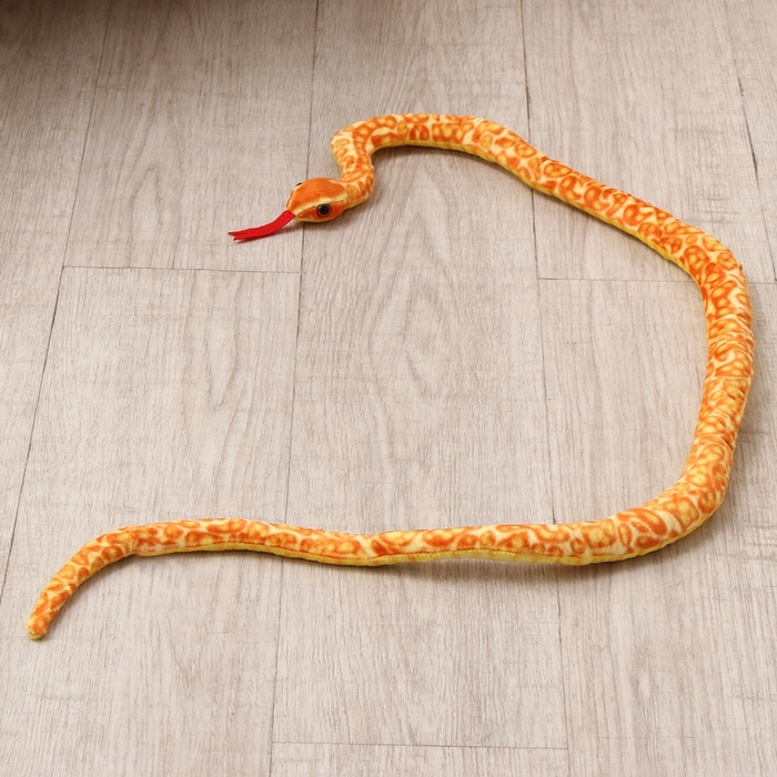 Мягкая игрушка &laquo;Змея&raquo;, 108 см, цвет оранжевый, жёлтый