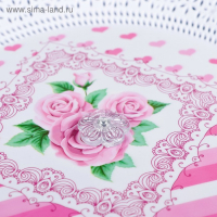 Блюдо для торта и пирожных с крышкой &laquo;Бант&raquo;, d=18,5 см, цвет МИКС