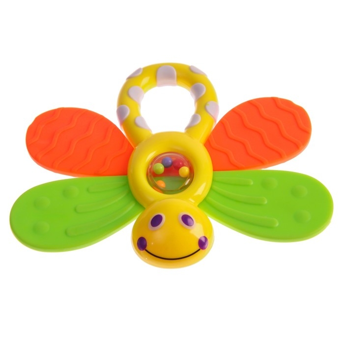 Погремушка &laquo;Бабочка&raquo;, с эластичными элементами, Крошка Я