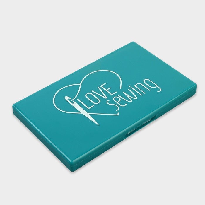 Игольница магнитная, 11 &times; 6,5 см, цвет тёмно-бирюзовый