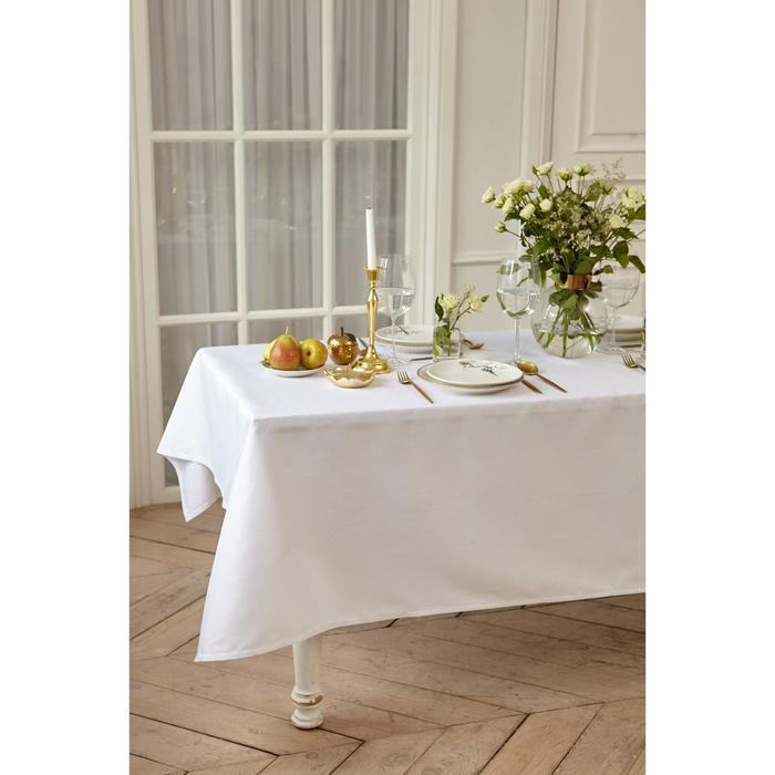 Скатерть Этель Lines 150*180 +/-3см, цв.белый, пл. 192 г/м2, хл с ВГМО