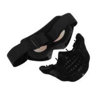 Очки-маска для езды на мототехнике, разборные, визор хамелеон, цвет черный Очки-маска для езды на мототехнике, разборные, визор хамелеон, цвет черный