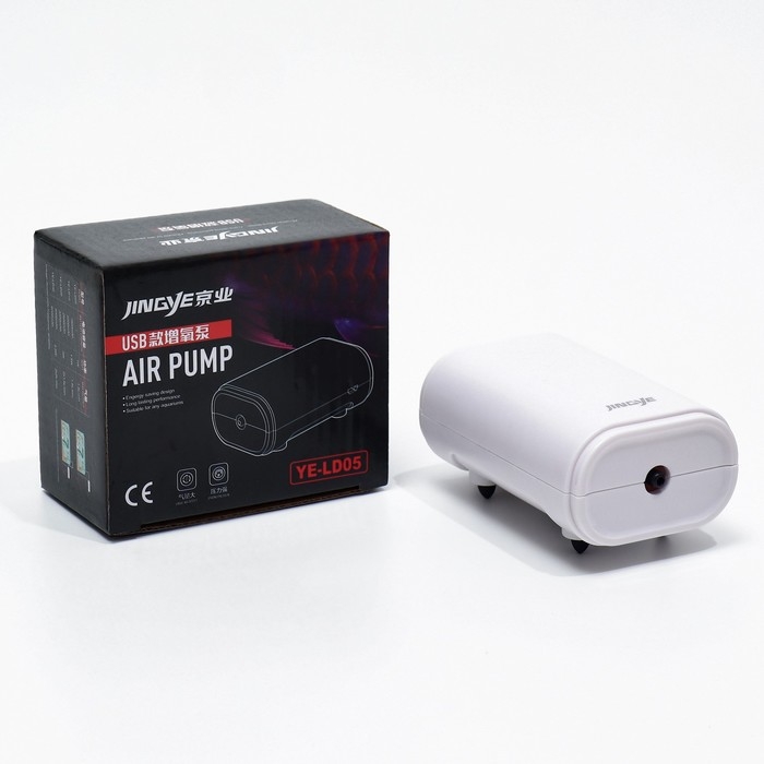 Компрессор воздушный JINGYE YE-LD05, портативный, работает от USB, 1,5 л/мин, 1,5 Вт Компрессор воздушный JINGYE YE-LD05, портативный, работает от USB, 1,5 л/мин, 1,5 Вт